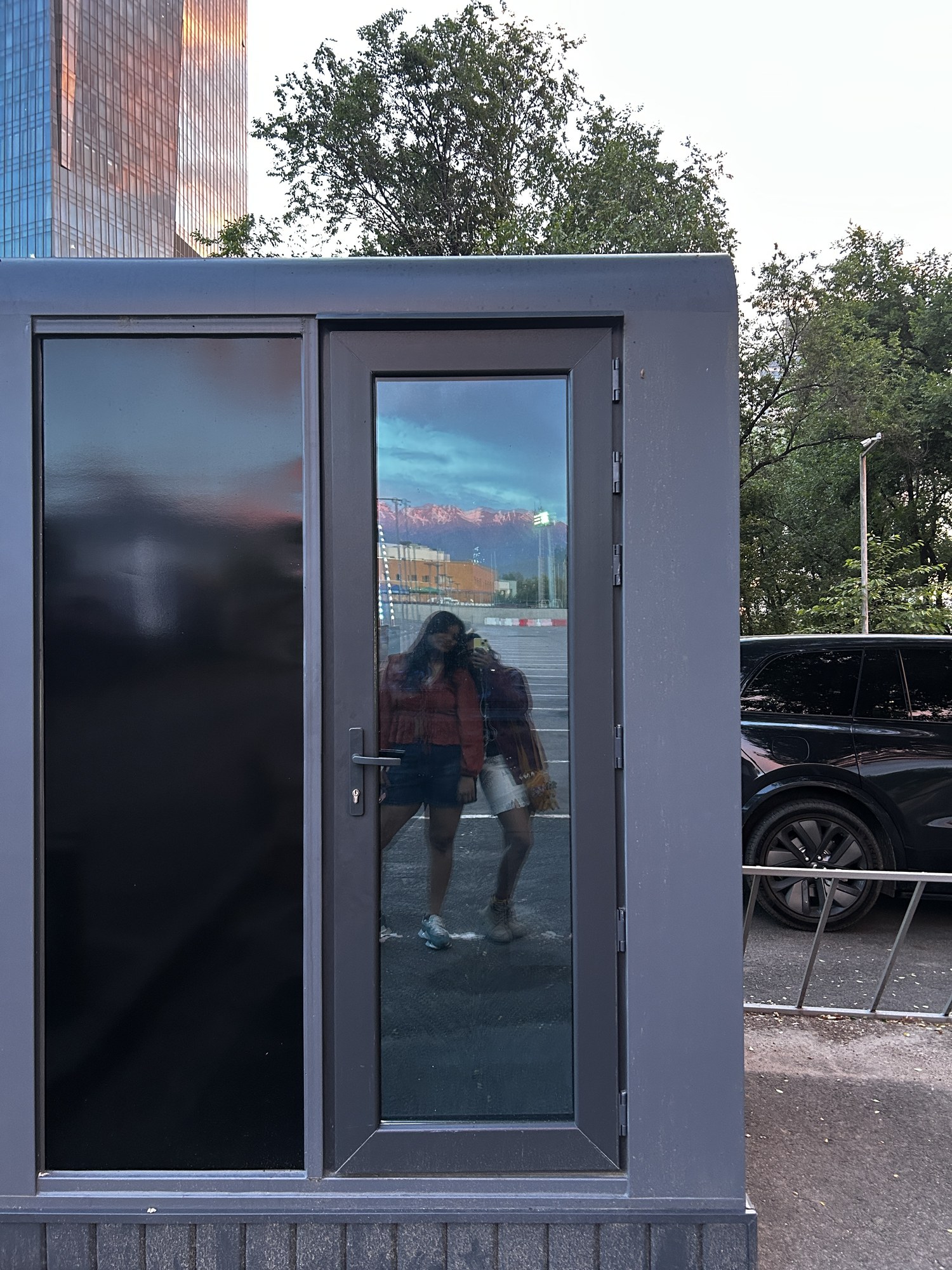 A quiet reflection in glass